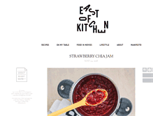 Tablet Screenshot of eastofkitchen.com